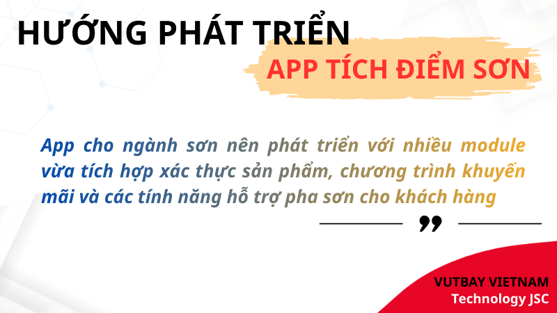 hướng phát triển mobile app tích điểm cho sơn của doanh nghiệp tại việt nam